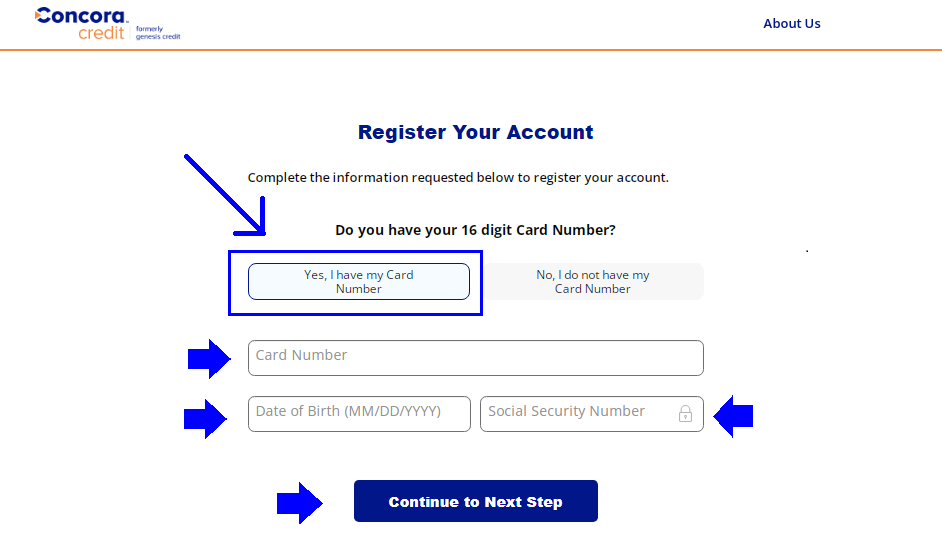 Register For Genesis Credit Card